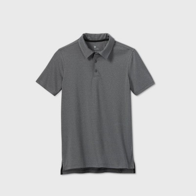 grey golf polo shirt