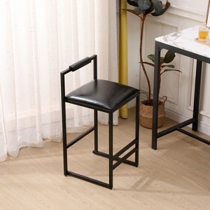 NicBex Dining Chairs Set of 2 Side Chair Counter Height Barstools with Back Modern Armless Metal Legs and Footrest for Kitchen Island - 1 of 4