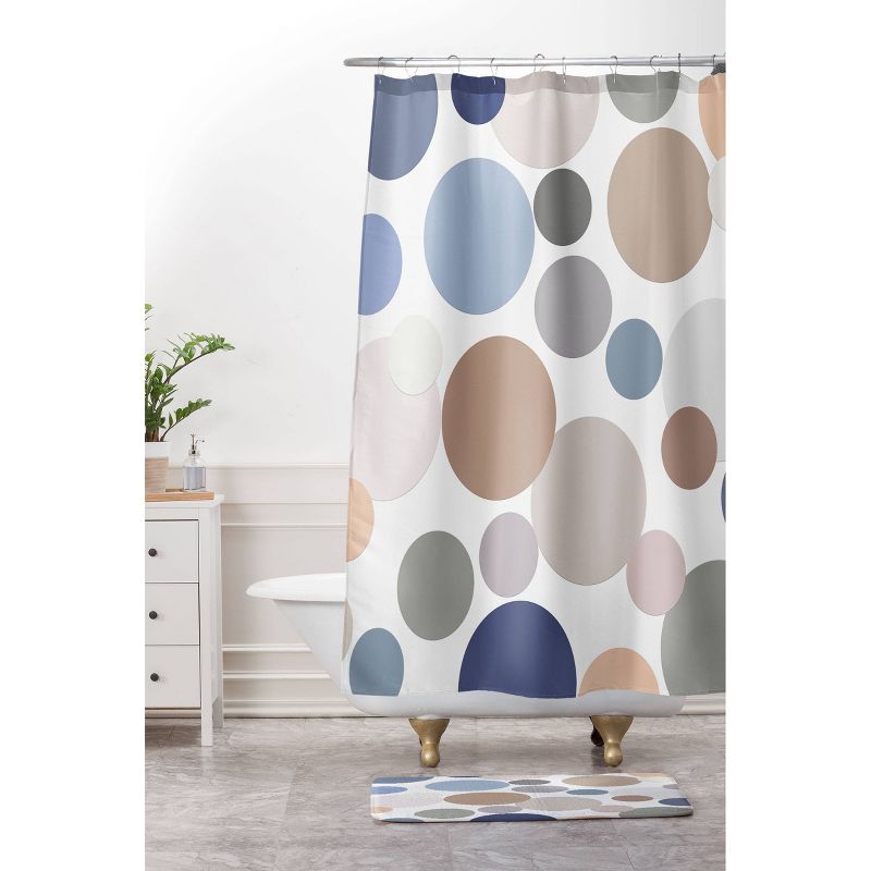 Sheila Wenzel-Ganny Cool Color Palette Shower Curtain Blue/Brown - Deny Designs, 4 of 8