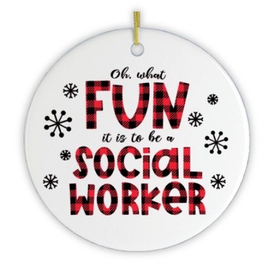 Social Worker Christmas Ornament| OrnamentallyYou