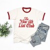 The Nice-ish List Club Distressed - Women's Ringer Graphic T-Shirt - 2 of 4