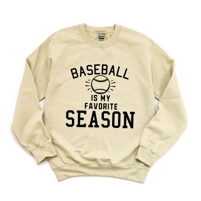 Simply Sage Market Women's Graphic Sweatshirt Baseball Is My Favorite With Ball