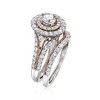 Ross-Simons 2.00 ct. t.w. Diamond Bridal Set: Engagement and Wedding Rings in 14kt 2-Tone Gold Size 7.5 - 3 of 4