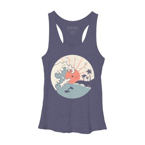 Women's Design By Humans OCN LP... By NDTank Racerback Tank Top - 1 of 3