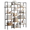 Triple Column 5 Tiers Bookshelf, Tall Display Shelves, Heavy Duty Multi-Layer Open Shelving Unit, Display Storage Book Shelf for Living Room - 3 of 4