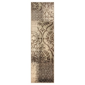 Distressed Abstract Damask Indoor Area Rug by Blue Nile Mills - 1 of 4