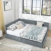 TiramisuBest Full Size Upholstered Tufted Bed Frame, Sofa Bed with Comfortable Backrest & Armrests, Velvet, Black (80.5"*59"*30.5") - 3 of 4
