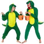 FUNZIEZ! - Dinosaur Slim Fit Adult Unisex Novelty Union Suit Costume for Halloween