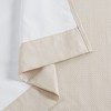 Kumasinova 2 PCS Basketweave Room Darkening Curtain Panel,40"x84" Blackout Curtains with Grommet Top,Window Curtains for Living Room,Bedroom - 4 of 4