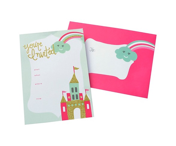 Invitation - Glitter Castle 10 Ct