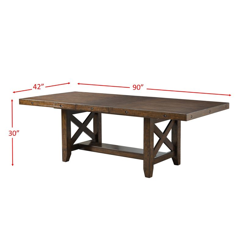 Francis Extendable Dining Table Brown - Picket House Furnishings, 6 of 7