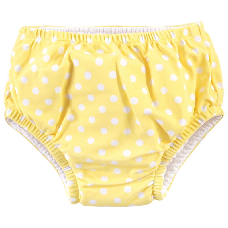 Hudson Baby Infant and Toddler Girl Swim Diapers, Pink Lemons, 5 of 6