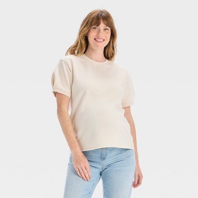 Short Sleeve Knit Maternity Sweatshirt - Isabel Maternity by Ingrid & Isabel™