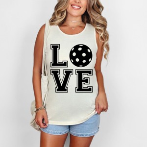 Simply Sage Market Pickleball Love Garment Dyed Tank - 1 of 3