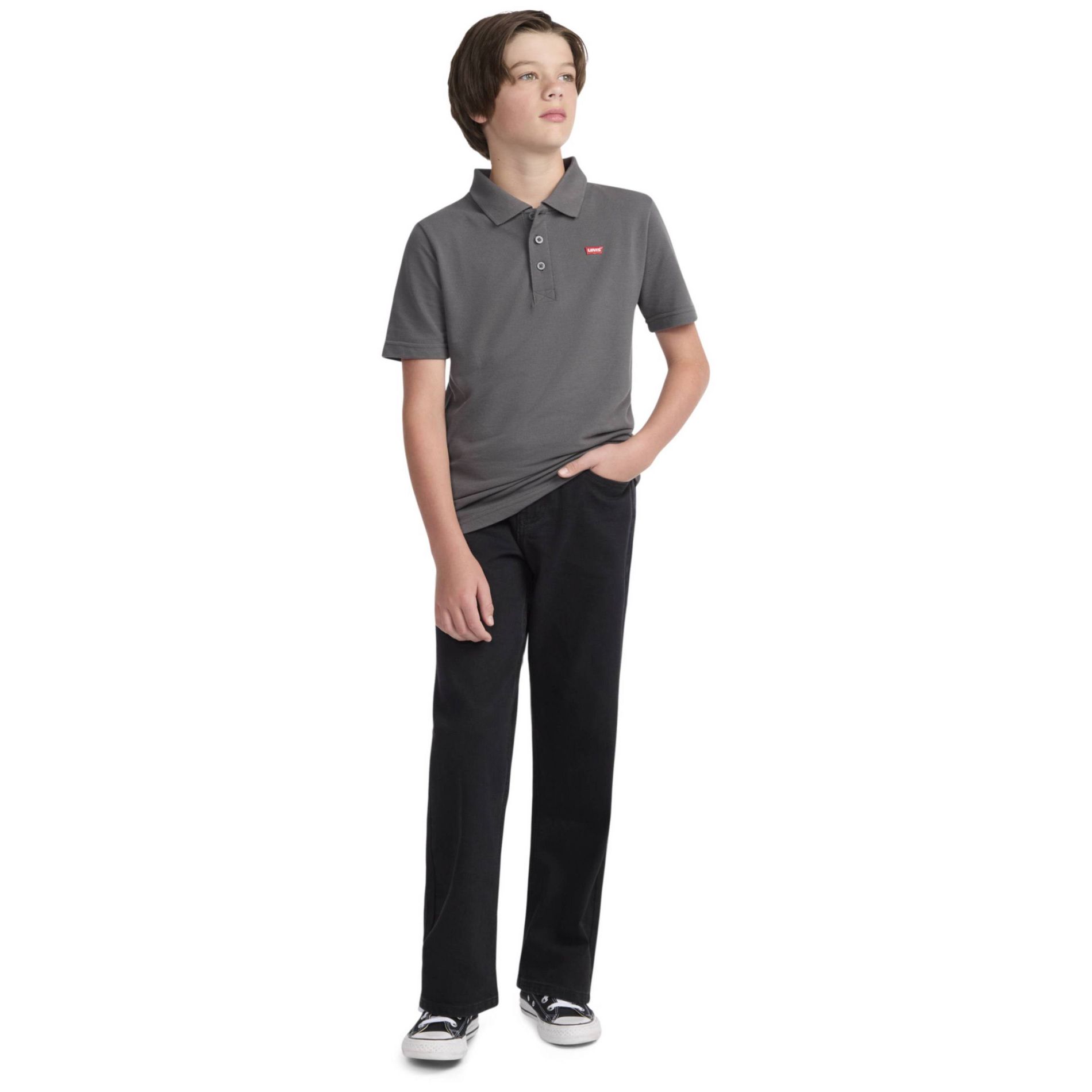 Levi's® Boys' Classic Fit Baggy Jeans - Black 14