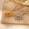 Boho Sun Necklace for Women Vintage Spiral Pendant Gold Statement Jewelry Unique Bohemian Style - 4 of 4