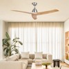 DSVIMOY Ceiling Fans, 60 Inch Large Ceiling Fans with 3 Blades, Quiet for Patio Farmhouse Living Room Bedroom Office, Yellow, 60"*60"*19" - 4 of 4