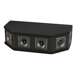 Pyle PAHT6 300 Watt Peak Performance 6 Way DJ Live Tweeter Speaker Sound System Box w/ 6 2.5 Inch Horn Piezo Tweeters & MDF Carpeted Enclosure, Black - 1 of 3