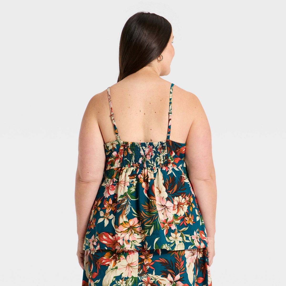 Women's Linen Beaded Cami Top - A New Day™ - thumbnail 6