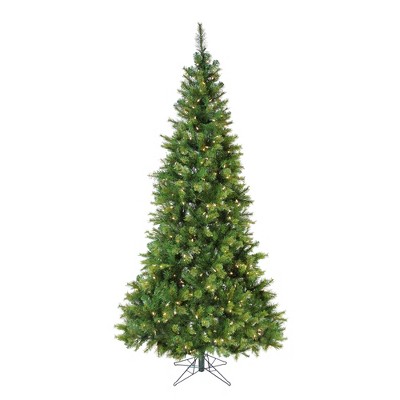 Vickerman 7.5' Prelit Artificial Christmas Tree Slim Jack Pine - Clear LED Lights