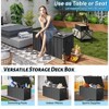 Gulches 200 Gallon Metal Outdoor Storage Box, Gray, Lockable Waterproof Patio Deck Box with Oxford Fabric Bag - 4 of 4