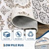 Modern Stripe Thin Rugs for Living Room Bedroom Bohemia Low Pile Non Slip Floor Mat Indoor Retro Soft Washable Carpet Home Decor - 4 of 4