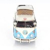 Old Modern Handicrafts Volkswagen Camp Bus – Handmade Iron Hippie Van with Rolling Wheels, 11.5" Long - 3 of 4