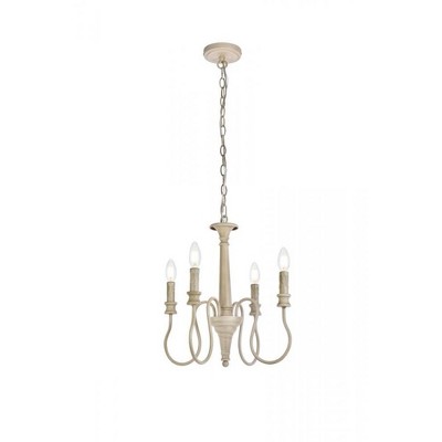 Elegant Lighting Flynx 4 lights pendant in weathered dove