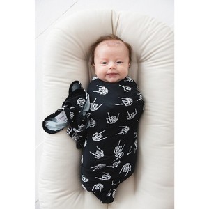 Stretchy Swaddle | Rock N' Skull | Charlie Lou Baby - 1 of 4