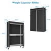 VIPEK R2C Plus Heavy Duty Rolling Garment Rack with Cover Clothing Rack Wardrobe, White Rack with Cover - image 2 of 4