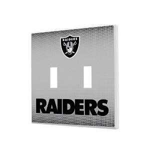 NFL AFC Teams Linen Hidden-Screw Light Switch Plate for Double Toggle - 1 of 4