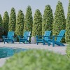 Flash Furniture Halifax Adirondack Chair with Cup Holder, Weather Resistant HDPE Adirondack Chair - 2 of 4