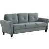 NicBex Modern 2/3-Seat Loveseat Sofa Couch for Living Room,Bedroom,Comfy Upholstered Sectional Futon Couch with Deep Cushions - 3 of 4