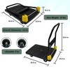 Skran Foldable Platform Push Hand Truck Cart, Heavy Duty Furniture Rolling Mover880 lbs. Weight Capacity - 3 of 4