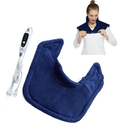 Weighted Heating Pad for Neck and Shoulders, 2.2lb Large Electric Heat Pad, Fast Heating, UL Certified, Pain Relief & Pressure Therapy