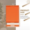 Attop Orange Handled Tray Modern Coffee Table Ottoman Plastic Serving Tray 15.8x10.2in Halloween Bathroom Decor - 2 of 4