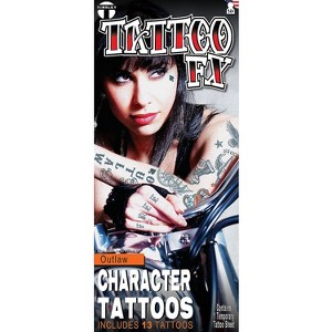 Tinsley Transfers Temporary Tattoos Halloween Costume Wearable Accessories - White One Size - 1 of 2