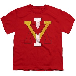 Virginia Military Institute Distressed Primary Kids T-Shirt For Youth Red - 1 of 4