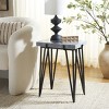Rolf Marble Side Table - ACC3725A - Grey White/Black - Safavieh - 2 of 4