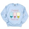 Simply Sage Market Pickleball Checkered Paddles Sweatshirt - 3 of 4