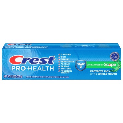 Crest Pro Health Scope Fluoride Toothpaste 4.3 oz