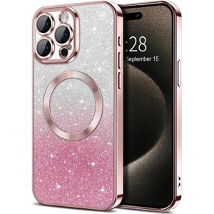 Entronix [Magnetic] Case Compatible with iPhone 15 Pro Max - [Clear Back] Luxury Glossy Cover - 1 of 4