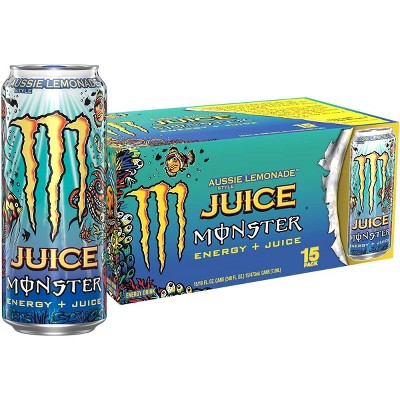 Monster Energy Juice, Aussie Style Lemonade - 16 Oz Can (Pack of 15)