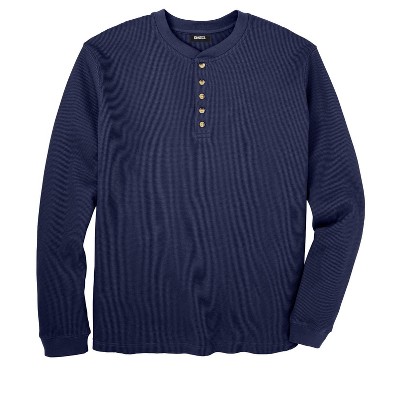 KingSize Tall Waffle-Knit Thermal Henley Tee Tall