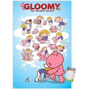 Trends International Gloomy Bear - Knee To The Face Unframed Wall Poster Prints - 1 of 4