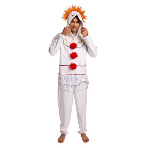 IT Chapter 2 Movie (2019) Pennywise Adult Cosplay Union Suit With Hood - 1 of 4