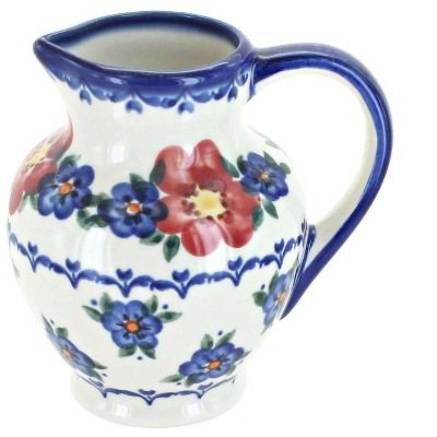 Blue Rose Polish Pottery Chantilly Creamer