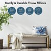 Americanflat Floral Rectangular Throw Pillow with Premium Polyester - White and Indigo - 2 of 4