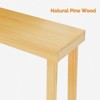 Karl Home |Modern Console Table Solid Wood for Entryway or Hallway Decor - 3 of 4