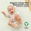 KeaBabies 2pk Soothe Waterproof Fitted Crib Sheets for Girl, Boy, 100% Organic Soft Cotton Crib Mattress Protector Sheet - 2 of 4